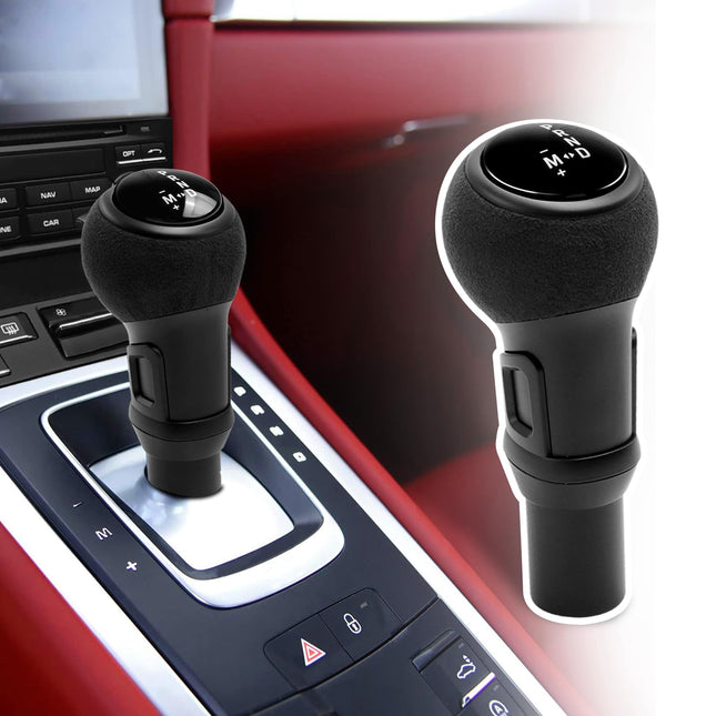 For Porsche Gear Shift Knob Compatible with Macan 2014-2020/911 GT3 2008-2017/ Boxster 2009-2015/ Cayman 2010-2015/ Panamera 2010-2016/718 2016-2021, Gear Shifter Knob Lever(White)| Jaronx
