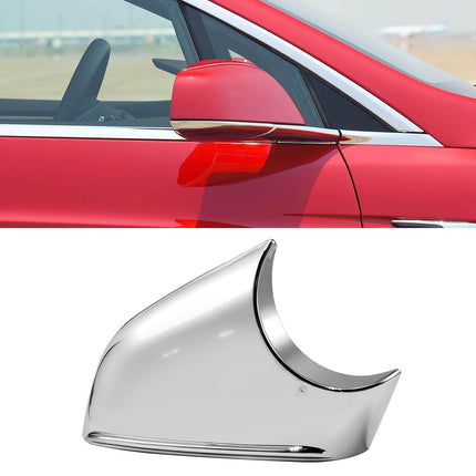 For Tesla Model X Side Mirror Bottom Cover 2016-2025, Right Passenger Side Chrome Rearview Mirror Lower Base Covers Replacement for Tesla Model X Accessories 2177.3006 | Jaronx
