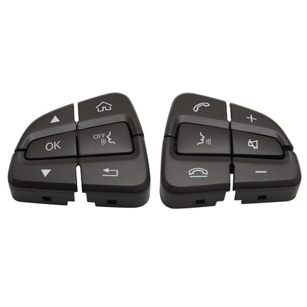 For Mercedes Benz Steering Wheel Buttons Replacement C Class W205 2016-2018/GLC X253 2016-2019, Steering Wheel Control Button Cover for Mercedes Benz (Moka Brown)| Jaronx