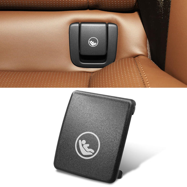 Volvo Child Seat Anchor Cover XC60 2018-2025, Rear Seat Buckle Anchor Cover (Black) | Jaronx