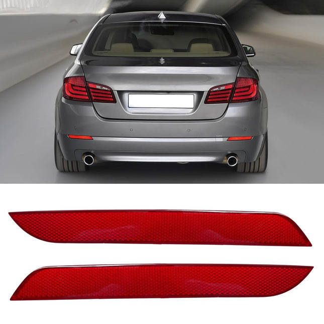 BMW 5-Series F10 Rear Reflector Pair 2011-2013 | 63147203237 38 | Jaronx