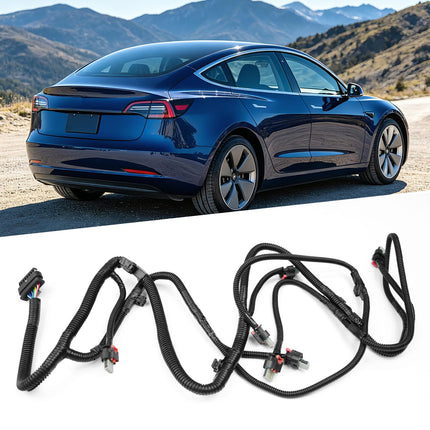 For Tesla Model 3 Rear Bumper Parking Sensor Wiring Harness，1067959-00-E, 106795900E Rear Park Assist Sensor Wiring Harness Replacement for Tesla Model 3 2017-2023| Jaronx