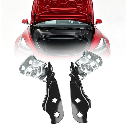 For Tesla Model 3 Hood Hinges 2017-2023 Driver Passenger Side 2PCS,Left Driver Right Passenger Side Engine Hood Bonnet Hinge Bracket Replacement for Tesla Model 3 1098792-00-D and 1098793-00-D| Jaronx