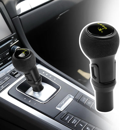 For Porsche Gear Shift Knob Compatible with Macan 2014-2020/911 GT3 2008-2017/ Boxster 2009-2015/ Cayman 2010-2015/ Panamera 2010-2016/718 2016-2021, Gear Shifter Knob Lever(Yellow)| Jaronx