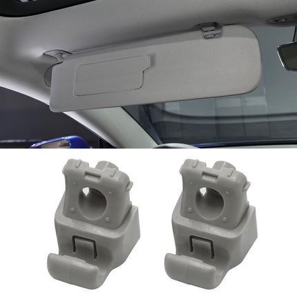 For Tesla Model 3 Sun Visor Clips 2017-23 Grey – 2PCS Snap-In Hook Retainer| Jaronx