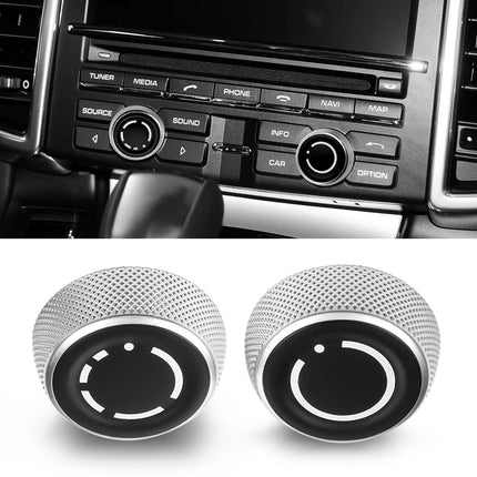 Chrome PCM 3.1 Porsche Knobs 2013-2016 | Jaronx
