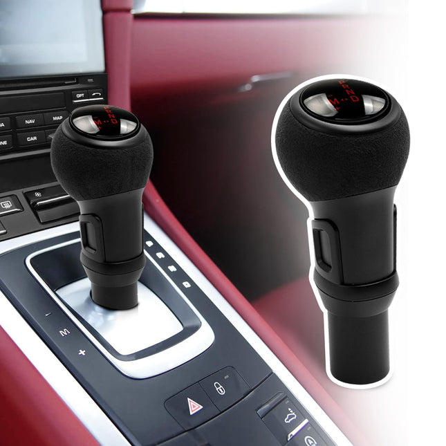 For Porsche Gear Shift Knob Compatible with Macan 2014-2020/911 GT3 2008-2017/ Boxster 2009-2015/ Cayman 2010-2015/ Panamera 2010-2016/718 2016-2021, Gear Shifter Knob Lever(Red)| Jaronx