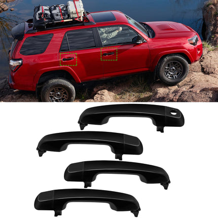 Toyota 4Runner (2010-2020) Smooth Black Exterior Door Handle Set | 4PCS| Jaronx