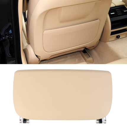 For BMW Seat Back Pocket Cover for 5 Series F10 F11/7 Series F01 F02/X5 F15 /X6 F16, Genuine Leather Driver Side/Passsenger Side Backseat Pocket Cover Replacement-Beige| Jaronx