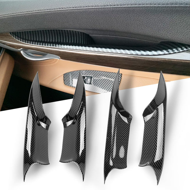 For BMW 7 Series F02 4PCS Door Handle Cover 2008-2014,Carbon Fiber Pattern| Jaronx
