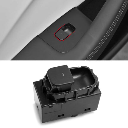 For Tesla Window Switch Model 3 2021-2024/ Model Y 2020-2024, Front Right Passenger Side/Rear Door Power Window Control Switch Replace for 1081038-02-F, 1081038-02-E (Matte Black)| Jaronx