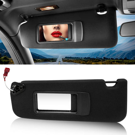 For BMW E90/E91/E84 Sun Visor Left 2005-15 w/ Mirror 51167252009 (Black)| Jaronx
