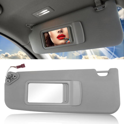 BMW 3 Series/X1 Sun Visor Replacement (E90/E91/E84) | Left Driver Side with Mirror | Grey | Jaronx