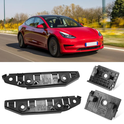 For Tesla Model 3 Front Bumper Bracket 2017-2024, 4PCS Left & Right Front Bumper Fender Retainers Bracket Set for Tesla Model 3 1084181-00-E,1084182-00-E,1084171-00-F,1084172-00-F| Jaronx