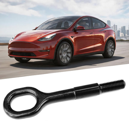 For Tesla Front Bumper Tow Hook Model 3 2017-2023/Model Y 2021-2024,Towing Eye Hook 1077570-00-D, 107757000D, 1PCS Front Bumper Trailer Puller Replacement for Tesla Model 3/Y| Jaronx