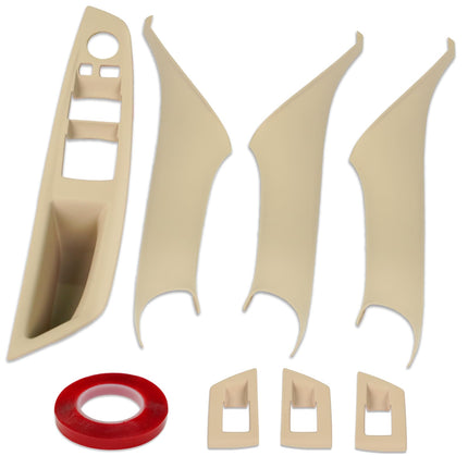 BMW 5 Series F10/F11 Door Handle Covers | 7PCS Beige Kit  | Jaronx