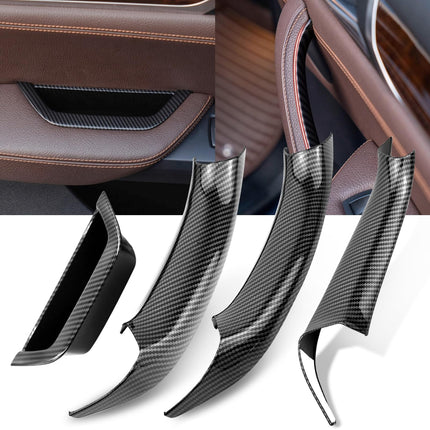 Carbon Fiber Door Handle Covers for BMW X3 F25 & X4 F26 – 4Pcs Snap-On Set | Jaronx