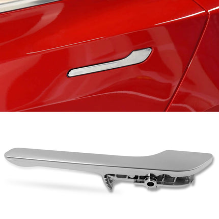 For Tesla Door Handle Replacement for Model 3 2017-2021, Left Front Driver Side/Left Rear Chrome Exterior Door Handle Replacement for Tesla Model 3 1081831-00-H| Jaronx