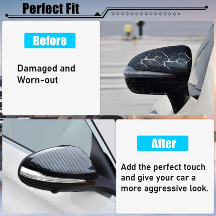 Mercedes Benz Mirror Cover for C Class W205/E Class W213/S Class W222/GLC X253,Carbon Fiber Pattern | Jaronx