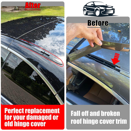 Black Sapphire BMW Roof Hinge Cover 4-Piece Set | E93/F33/F83 2006-2019