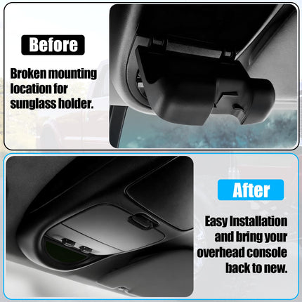 For Ford Super Duty Sunglasses Holder 2002-04 | F250-F550 2C3Z7811586BAB (Black)| Jaronx