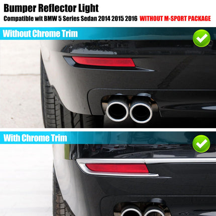 BMW 5-Series F10 LCI Rear Reflector Pair 2014-2016 | 63147318555 56 | Jaronx
