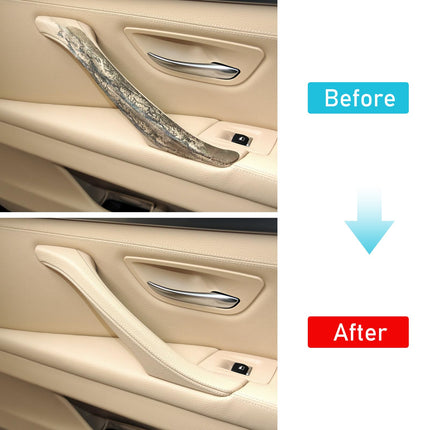 BMW 5 Series F10/F11 2010-2016 Right Interior Door Handle (Leather, Beige) | Jaronx