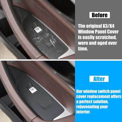 For BMW Window Switch Panel Cover Replacement for X3 G01/X4 G02 | Front Right Passenger Side Door Window Control Bezel Cover X3 G01 2017-2024/X4 G02 2019-2025 Replace 51417471026| Jaronx