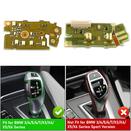 LED Gear Shift Circuit Board for BMW F30 F34 F36 F10 F06 F01 F25 F26 F15 F16 – Plug-and-Play Chip| Jaronx