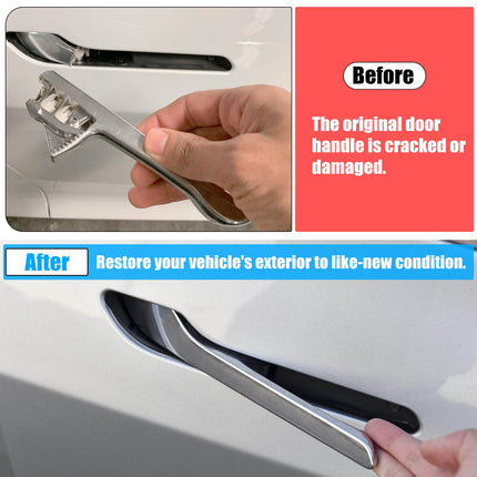 For Tesla Door Handle Replacement for Model 3 2017-2021, Right Front Passenger Side/Right Rear Chrome Exterior Door Handle Replacement for Tesla Model 3 1081832-00-H| Jaronx