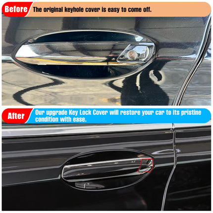 For BMW Door Handle Key Hole Cover (Black Sapphire) 7 Series G11 G12 2016-2022, Front Left Driver Side Exterior Door Handle Keyhole Cap for BMW 730 740 745 750 760-51217474681 | Jaronx