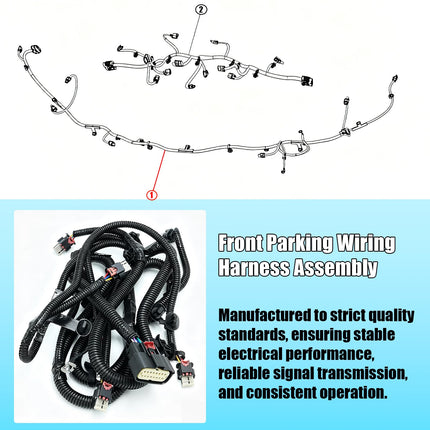 For Tesla Model 3 Front Bumper Parking Wiring Harness 2021-2022 | Front Bumper Park Sensor Wiring Harness Replacement for Tesla Model 3, Replace for 2067958-00-B 206795800B| Jaronx