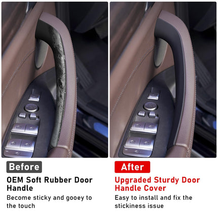 For BMW X3 G01 / X4 G02 Door Handle Covers 4PCS Black – Anti-Stick ABS| Jaronx