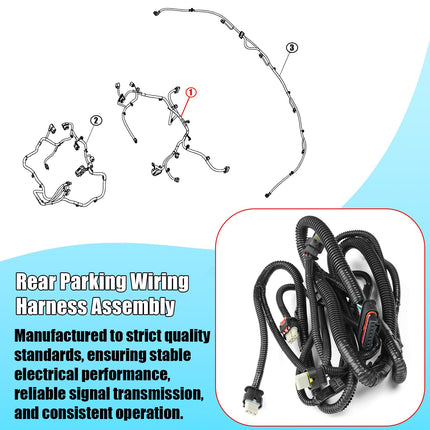 For Tesla Model 3 Rear Bumper Parking Sensor Wiring Harness，1067959-00-E, 106795900E Rear Park Assist Sensor Wiring Harness Replacement for Tesla Model 3 2017-2023| Jaronx