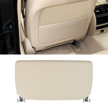 For BMW Seat Back Pocket Cover, Genuine Leather Backrest Back Seat Pocket Panel Cover Replacement Compatible with BMW 5 Series F10 F11 F07, 7 Series F01 F02(Off-White)| Jaronx