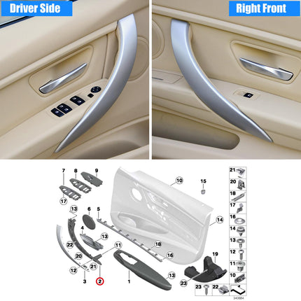For BMW F30/F31/F32 Door Handle Beige 2012-2018 | 320i 328i 330i 335i 428i 435i | Jaronx