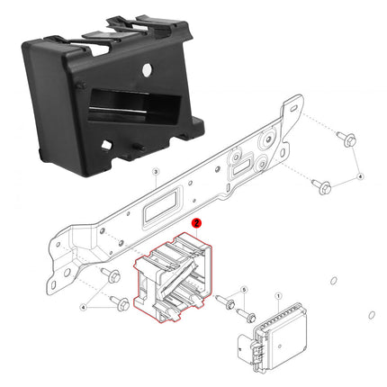 For Tesla Model 3 Front Bumper Radar Bracket Holder 2017-2023 1108648-00-E, Front Bumper Radar Holder Sensor Bracket for Tesla Model 3 Accessories| Jaronx