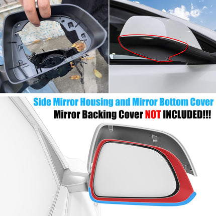 For Tesla Model 3 Right Mirror Bottom Cover & Frame 2017-25 | Jaronx