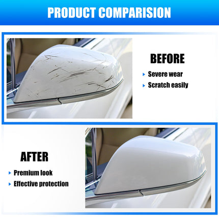 For Tesla Model S Mirror Cover Replacement 2014-2025,Left Driver Side Clip-on Rear View Mirror Cover Cap for Tesla Model S Accessories 1010102-00-A (White,NOT FIT MODEL X)| Jaronx