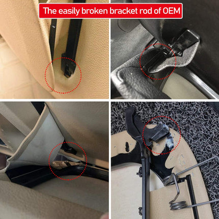 For BMW Seat Back Pocket Cover, Genuine Leather Back Seat Pocket Panel Covers Backrest Replacement Compatible with BMW 5 Series F10 F11 F07, 7 Series F01 F02 (Black)| Jaronx