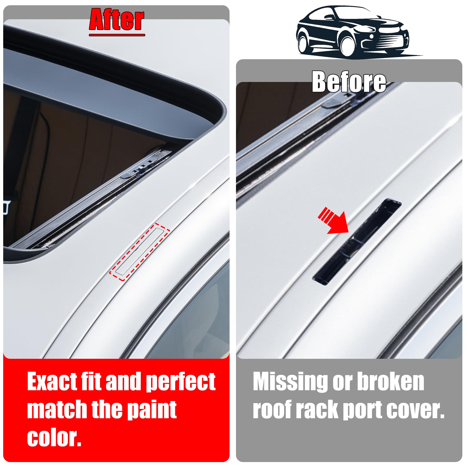 For BMW Roof Rack Port Cover for 5 Series G30/G31, 6'G32,7'G12(Mineral ...