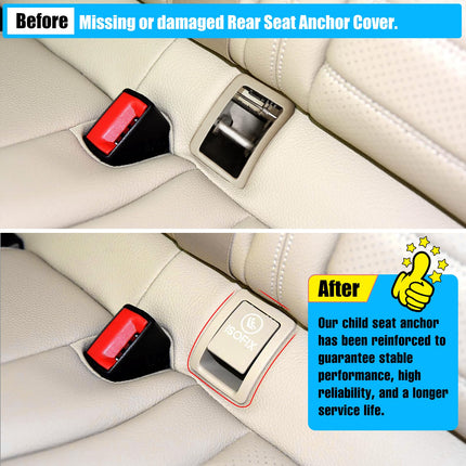 For Mercedes Benz Child Seat Anchor Cover C Class W205 C300 C350 C200 C180 C400 C450(2015-2020), ISOFIX Rear Seat Latch Anchor Cover for C Class W205 A2059200513 (Light Beige) | Jaronx