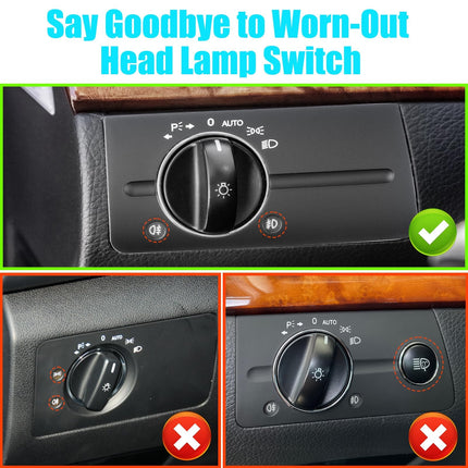 Mercedes Benz E Class W211 Headlight Switch Cover Stick-on (2003-2008) - OE 2115450704 | Jaronx