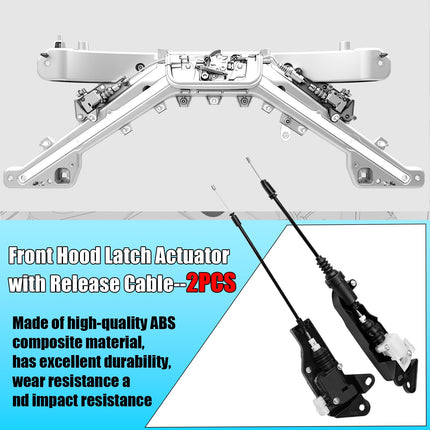 For Tesla Model 3 Front Hood Latch Actuator 2017-2022 Left &amp; Right 1098789-00-D 1098790-00-D,2PCS Driver Passenger Side Frunk Bonnet Hood Latch Lock Actuator Release w/ Cable for Tesla Model 3| Jaronx
