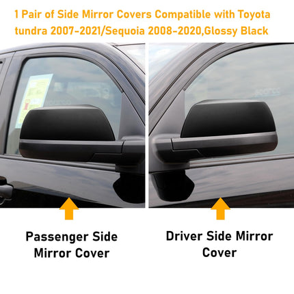 Toyota Tundra Mirror Cover Replacement (2007-2021),1 Pair | Jaronx