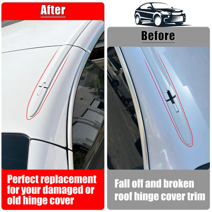 BMW E93/F33/F83 Roof Hinge Cover 4-Pc Alpine White | 54377184037-48 | Jaronx