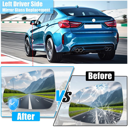 BMW Heated Mirror Glass Driver Left | X3/X4/X5/X6/X7/XM 2014-25 Non-Dimming – Jaronx