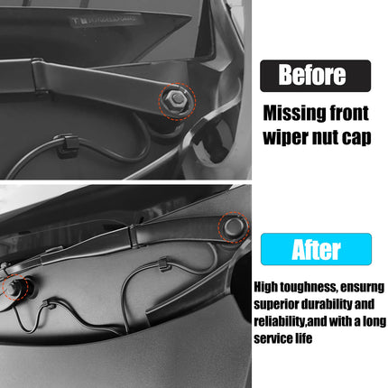 Wiper Arm Nut Cover for Tesla Model 3/Y 2017-2023 (2PCS) | Jaronx