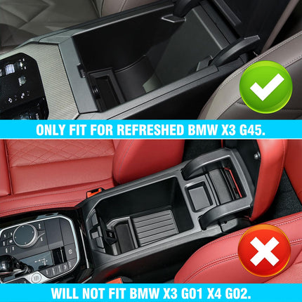 2025 BMW X3 G45 Console Organizer, Refresh Center Console Storage Tray for BMW X3 Accessories | Jaronx