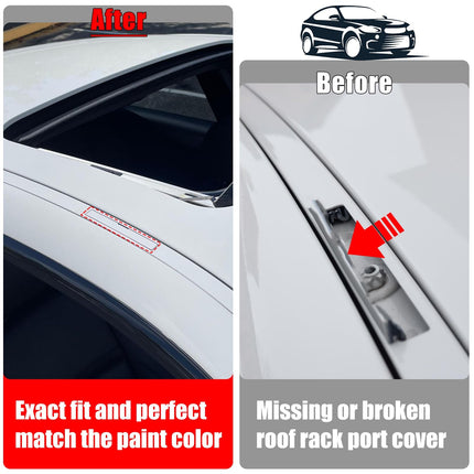 BMW 3-Series F30/F80 Roof Rack Port Cover 2013-2018 | Mineral White | Replaces 51137312617 | Jaronx
